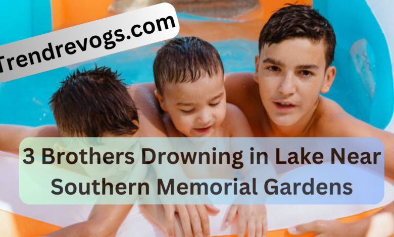 3 Brothers Drowning in Lake Near Southern Memorial Gardens