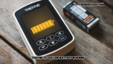 Tridyne TE-031 Low Battery Warning