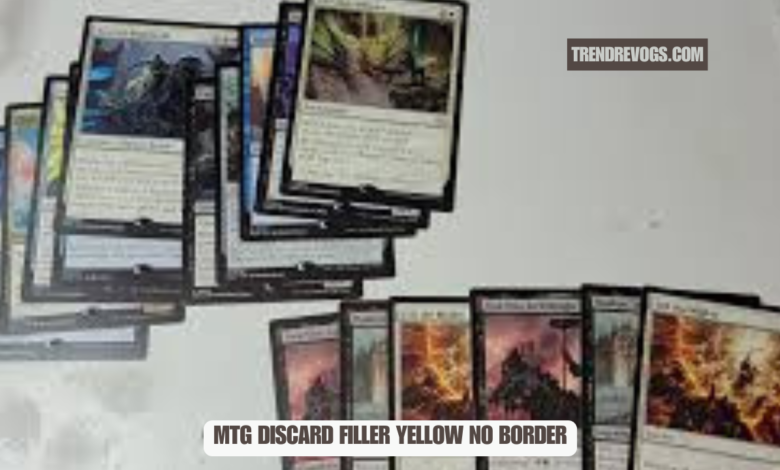 MTG Discard Filler Yellow No Border